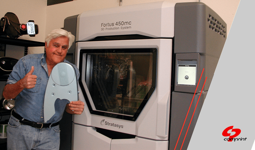 Jay Leno imprime em 3D com a Fortus 450mc da Stratasys